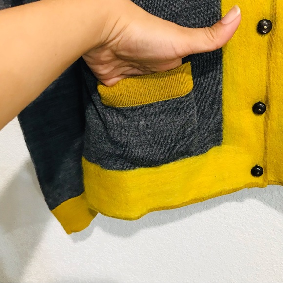 Anthropologie - Charlie & Robin - Felted Colorbar Sweater Grandpa Sweater Sz S - Picture 7 of 12